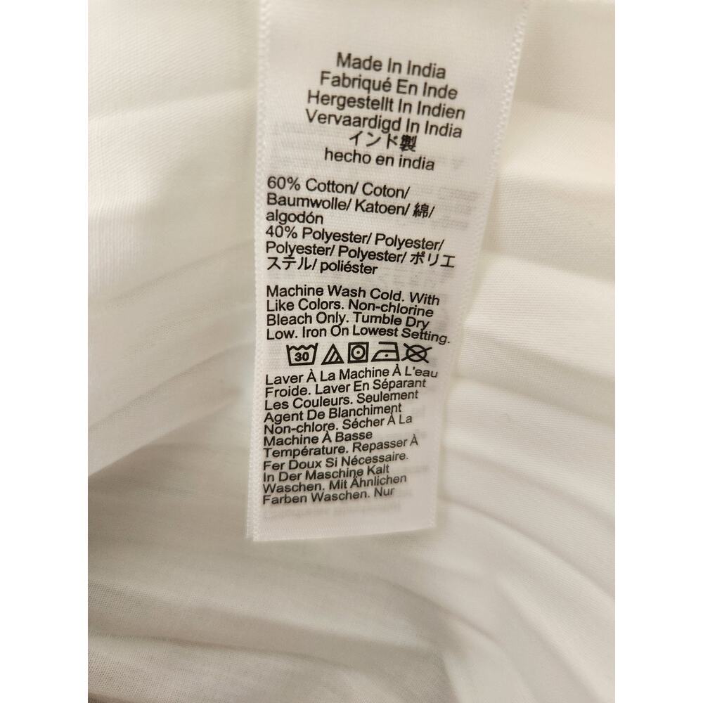 NWT J. Crew Smocked-Waist Pleated Skirt Bridal Resort White L - Picture 10 of 12